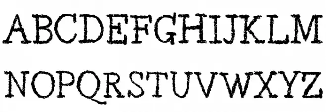 Berton Roman Regular Schriftart Groß