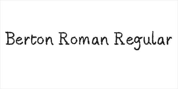 Berton Roman Regular Logo