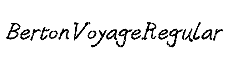Berton Voyage Regular  les polices de caractères gratuit tlcharger