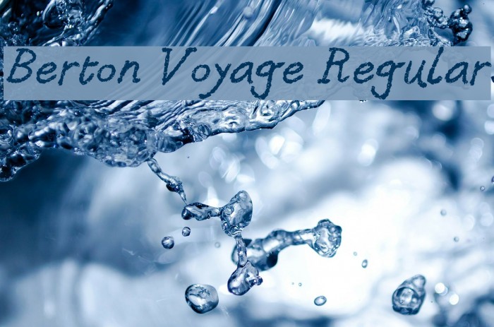 Berton Voyage Regular Font examples