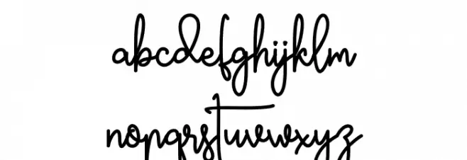 Bertrade Font LOWERCASE