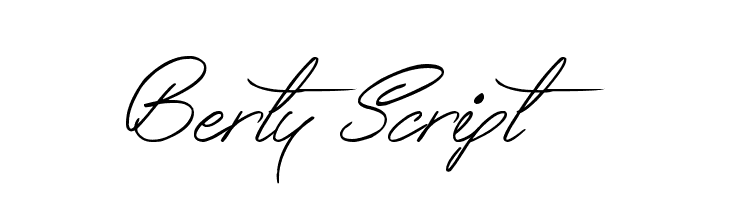 Berty Script  免费字体下载