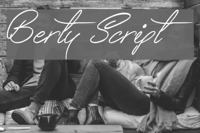 Berty Script Font examples
