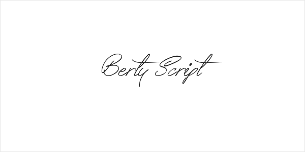 Berty Script Logo