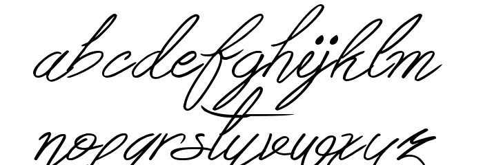 Berty Script Font LOWERCASE