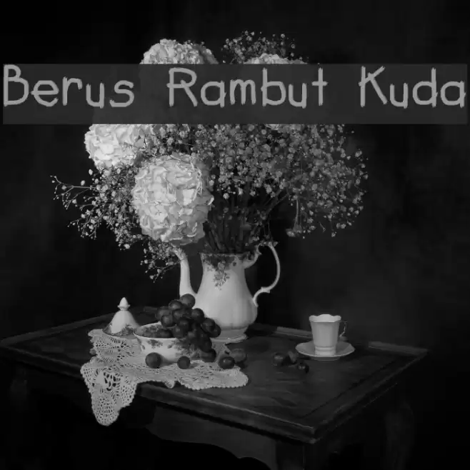 Berus Rambut Kuda Font examples