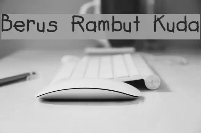 Berus Rambut Kuda Font examples