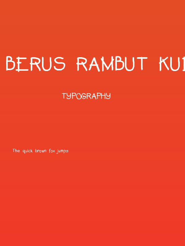 Berus Rambut Kuda Poster