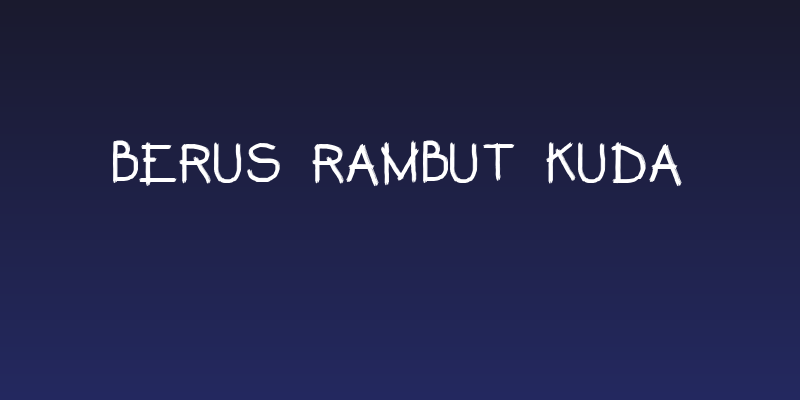 Berus Rambut Kuda Social Header
