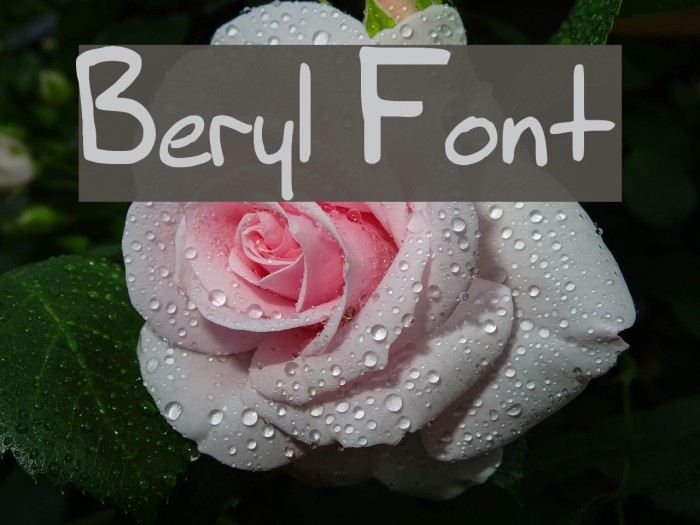 Beryl Font examples