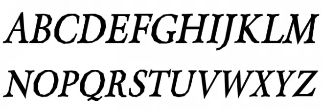 Berylium Bold Italic Schriftart Groß