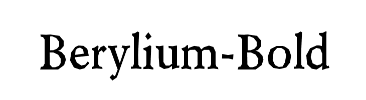 Berylium-Bold Font