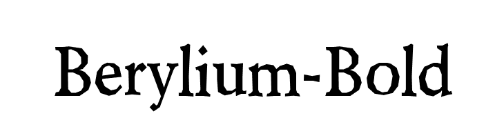 Berylium-Bold  免费字体下载