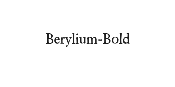 Berylium-Bold Logo