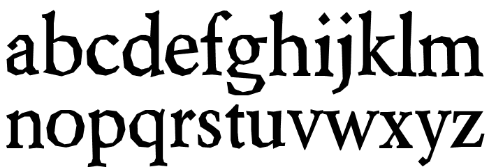 Berylium-Bold Font LOWERCASE