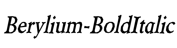 Berylium-BoldItalic  Descarca Fonturi Gratis