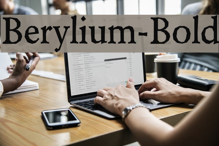 Berylium-Bold Font examples