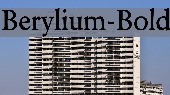 Berylium-Bold Font examples