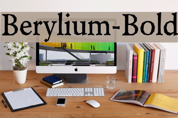 Berylium-Bold Font examples