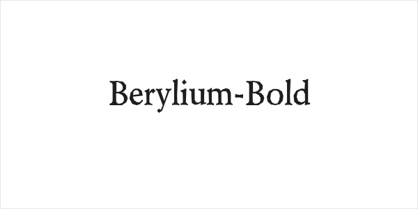 Berylium-Bold Logo
