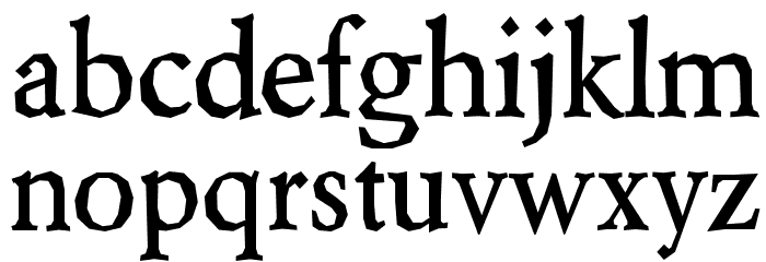 Berylium-Bold Font LOWERCASE