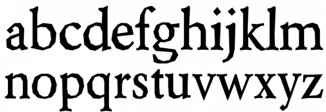 Berylium-Bold Font LOWERCASE