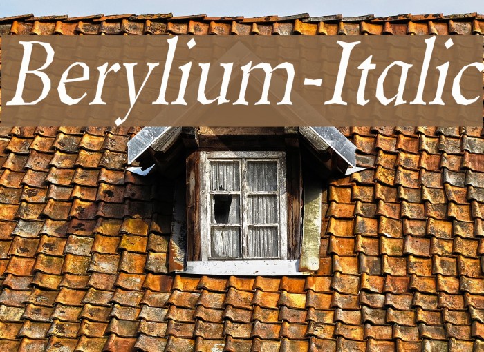 Berylium-Italic Polices examples