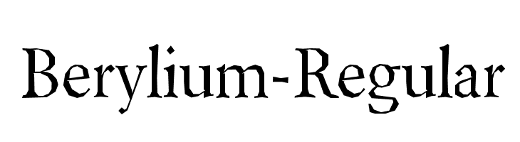 Berylium-Regular Font