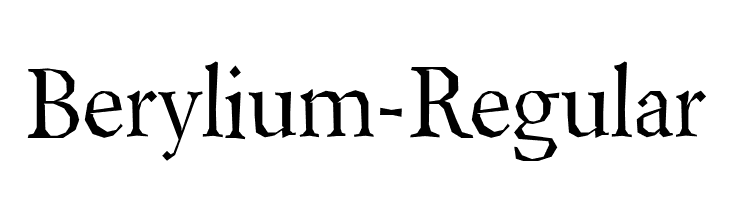Berylium-Regular  Frei Schriftart Herunterladen