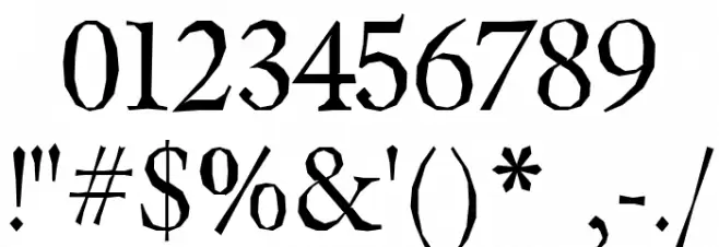 Berylium-Regular Font OTHER CHARS