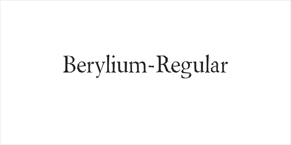 Berylium-Regular Logo