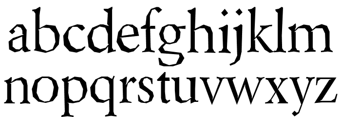 Berylium-Regular Font LOWERCASE