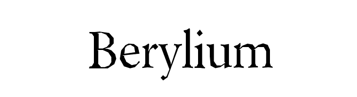 Berylium Font
