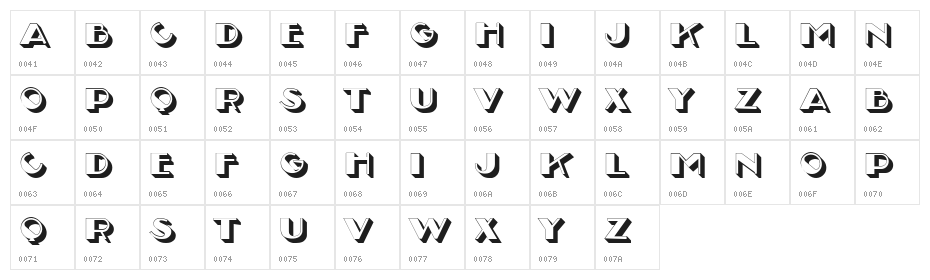 Besamo Regular Character Map