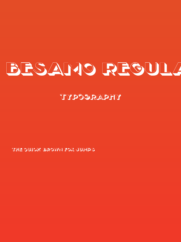 Besamo Regular Poster