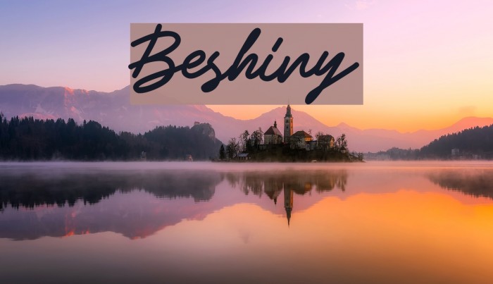 Beshiny Font examples