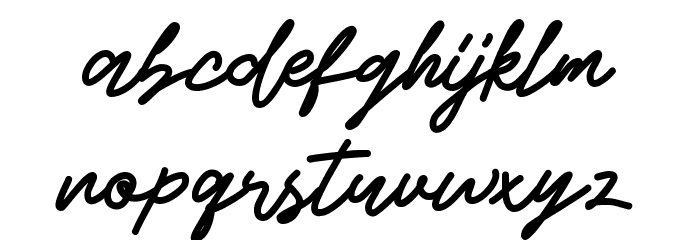 Beshiny Font LOWERCASE