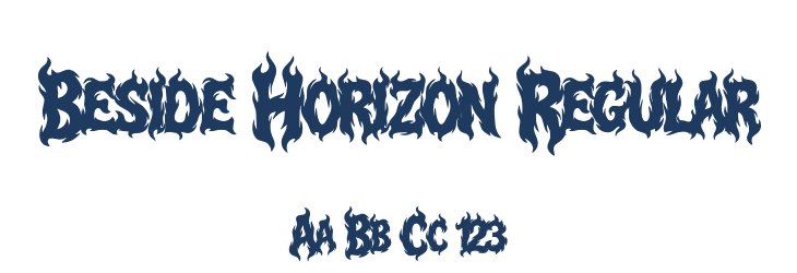 Beside Horizon Regular Font Preview