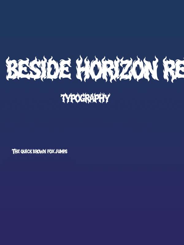 Beside Horizon Regular Poster
