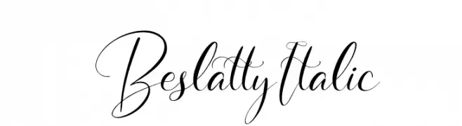 Beslatty Italic  Fuentes Gratis Descargar