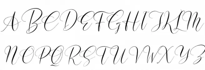 Beslatty Italic फ़ॉन्ट अपरकेस