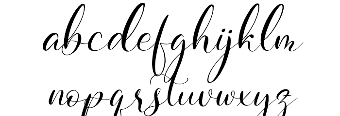 Beslatty Italic Font LOWERCASE