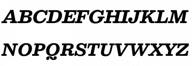 Besley* Bold Italic 字体 大写