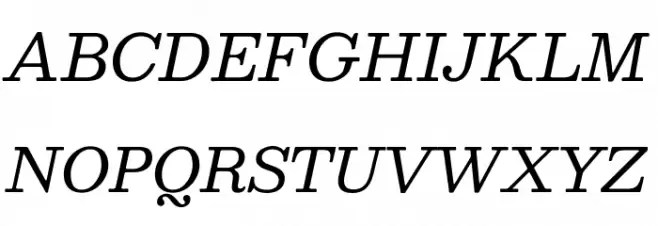 Besley* Book Italic フォント 大文字
