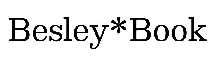 Besley* Book  font caratteri gratis