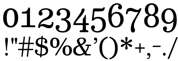 Besley* Book Font OTHER CHARS