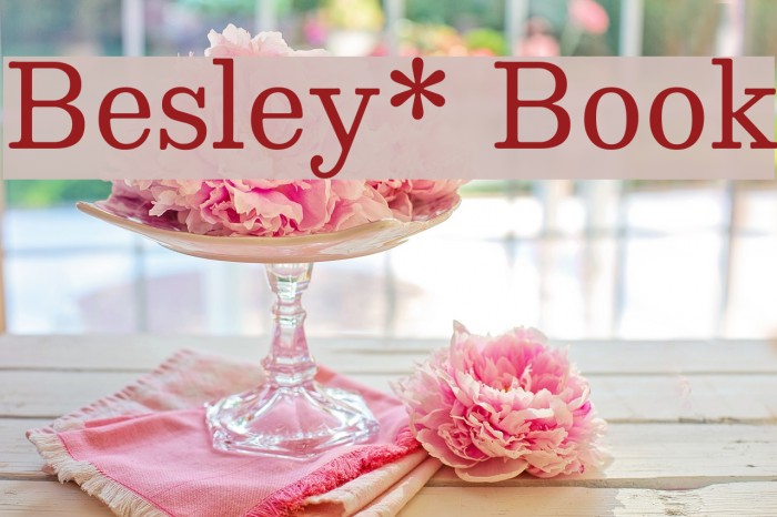 Besley* Book Font examples