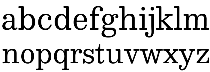 Besley* Book Font LOWERCASE