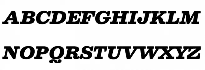Besley* Fatface Italic Fonte MAIÚSCULAS