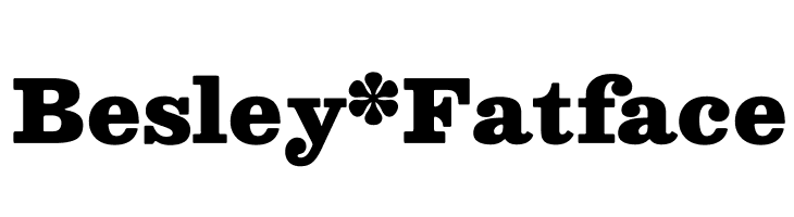 Besley* Fatface  Скачать бесплатные шрифты